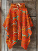 Horse Art Print Hooded Warm Shawl