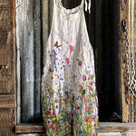 Floral Print Loose Casual Jumpsuit