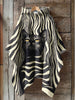 Retro Cat Art Print Hooded Warm Shawl