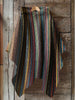 Abstract Geometric Art Print Hooded Warm Shawl