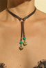 Bohemian leather rope clavicle chain