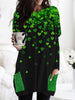 Women's St. Patrick's Day Print Pocket Dress