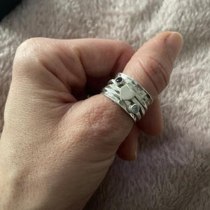 🎁Spinner Heart Ring👩‍❤️‍👩''Sisters of my soul & Friends of my heart''💕