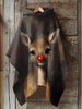 Fawn Art Print Hooded Warm Shawl