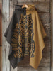 Dog Art Print Hooded Warm Cape