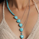 Bohemian Turquoise Collarbone Chain