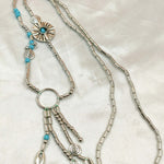 Bohemian Turquoise Tassel Necklace