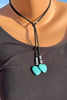 Boho Turquoise Double Layer Pendant