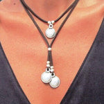 Boho Chic Vintage Velvet Double Layer Pendant