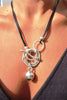 Bohemian Ring Leather Necklace