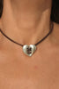 Boho Wax Rope Heart Pendant
