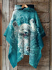 Horse Art Print Hooded Warm Shawl