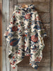 Retro Floral Art Print Hooded Warm Shawl