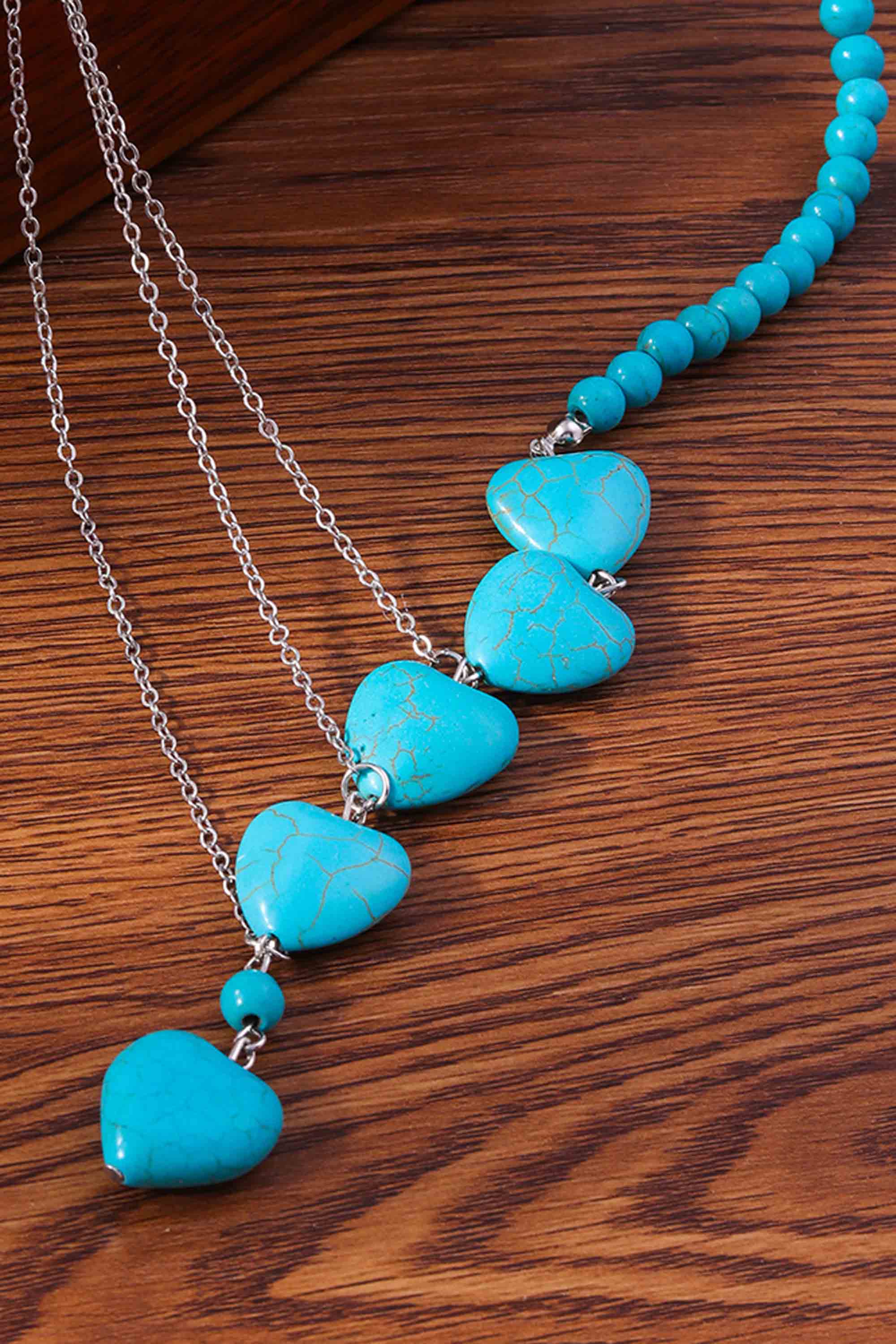 Bohemian Turquoise Collarbone Chain