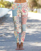 Retro Chic Floral Print Leggings