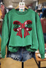 Sequin Christmas Bow Sweatshirt