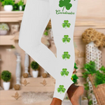 WOMEN'S ST. PATRICK'S DAY LUCKY SHAMROCK  STRETCH LEGGINGS