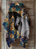 Horse Art Print Hooded Warm Shawl
