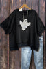 Halloween Ghost Embroidered Oversized Top