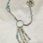 Bohemian Turquoise Tassel Necklace