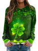 Women's Shamrock Print Sweatshirt