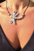 Boho Dragonfly Wax Rope Alloy Pendant