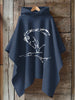 Horse Art Print Hooded Warm Shawl