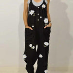 women's Floral Print Strapless Jumpsuit