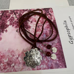 Boho leather cord collarbone chain