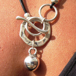 Bohemian Ring Leather Necklace