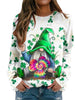 Women's Shamrock Print Sweatshirt