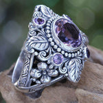 🎁Meditation Amethyst Crystal Flower Ring