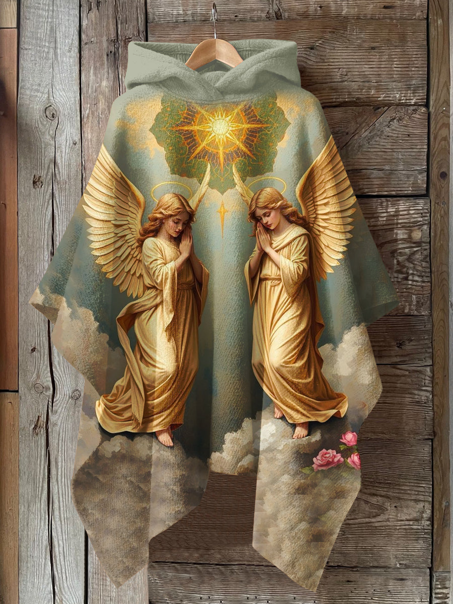 Faith Art Print Hooded Warm Cape
