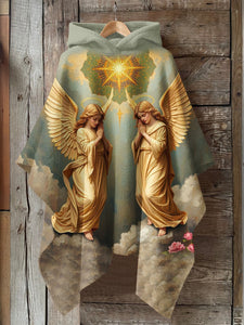 Faith Art Print Hooded Warm Cape