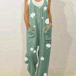women's Floral Print Strapless Jumpsuit