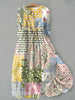 Bohemian Resort Floral Print Tie Dress