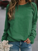 Long Sleeve Cotton-Blend Tops