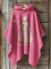 Cute Mouse Princess Art Print Hooded Warm Shawl