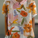 Women's Art Floral Vintage Casual Shirt