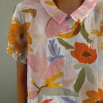 Women's Art Floral Vintage Casual Shirt