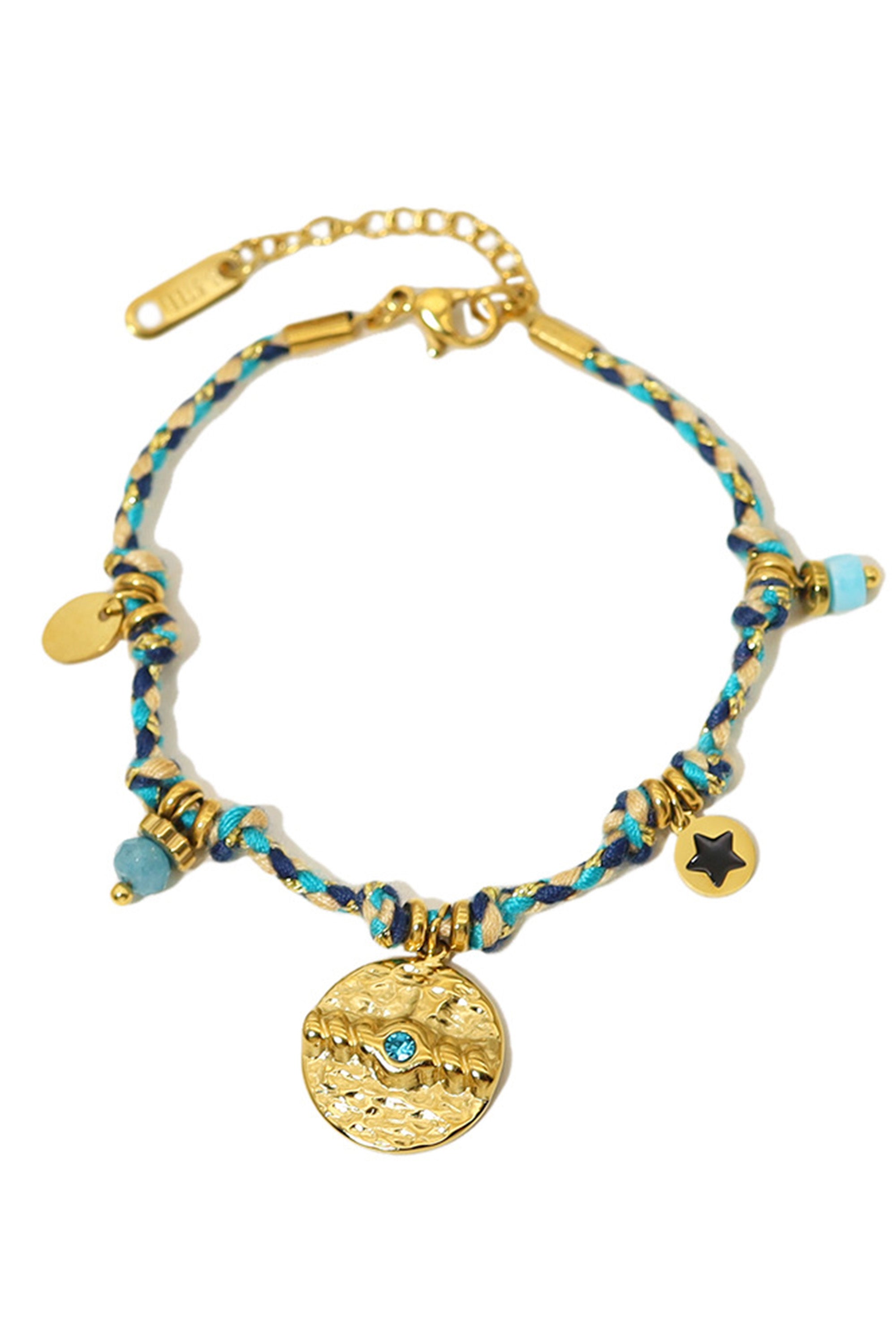 Bohemian style natural stone vintage bracelet