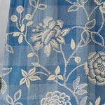 Women's Flowers And Leaves Art Pattern Print Linen Pocket Skirt