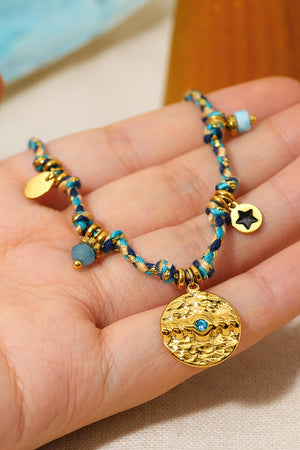 Bohemian style natural stone vintage bracelet