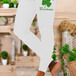 WOMEN'S ST. PATRICK'S DAY LUCKY SHAMROCK  STRETCH LEGGINGS