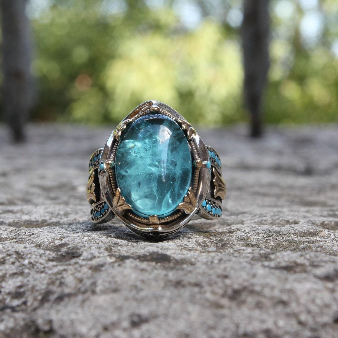 🎁Luxury Sapphire Carving Ring