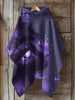 Cat Art Print Hooded Warm Cape