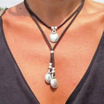 Boho Chic Vintage Velvet Double Layer Pendant