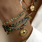Bohemian style natural stone vintage bracelet