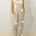 women's Floral Print Strapless Jumpsuit