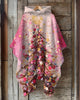 Watercolor Christmas Tree Print Hooded Cape